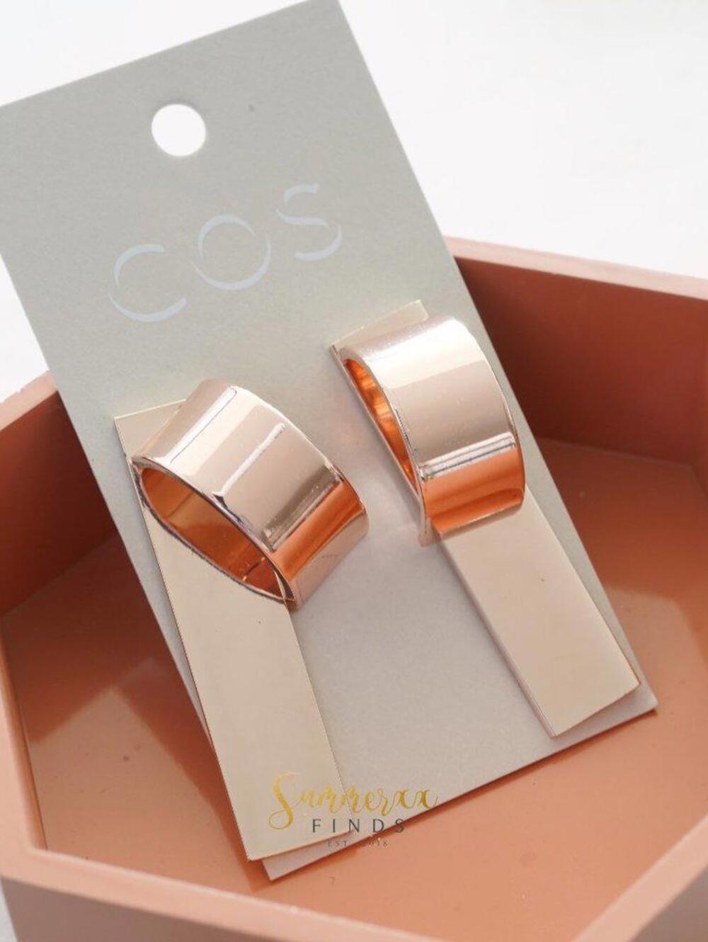 COS Metal Plate Earrings